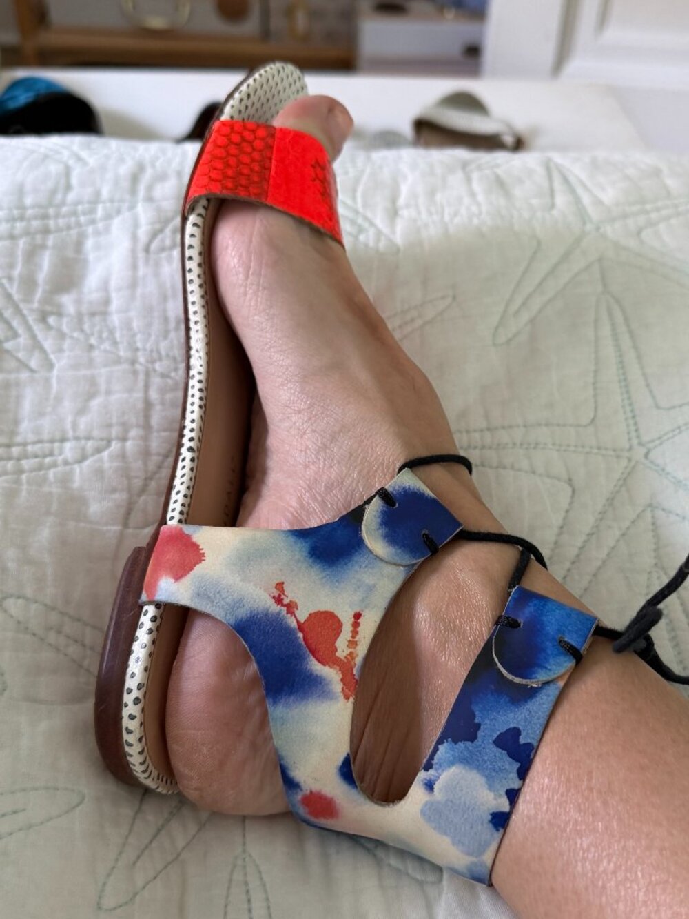 Loeffler Randall Alexa Ankle Tie Sandall